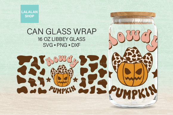 Cowboy Pumpkins Libbey Glass Wrap SVG Review
