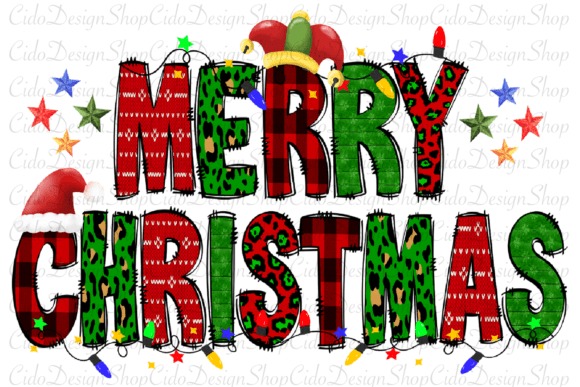 Merry Christmas Png, Western Sublimation