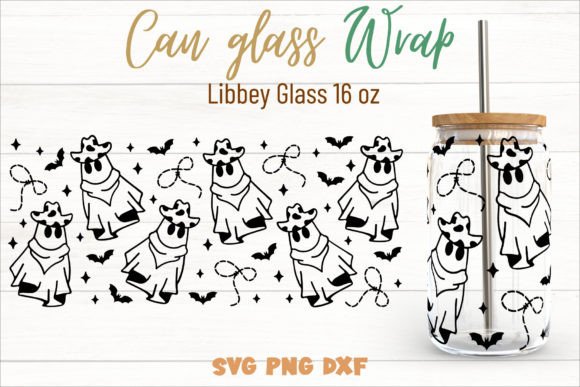 Western Ghost Can Glass 16oz Svg Review