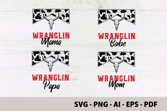 Wranglin Mama Grunge Cowhide Sleeve PNG Review